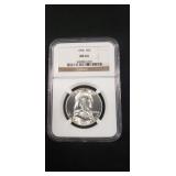 (1) Graded U.S. 1968 Silver Franklin Half Dollar