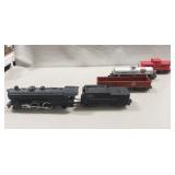 Vintage American Flyer Locomotive w/ Tender & (3)
