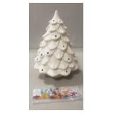(1) Ceramic Christmas Tree (10.5" Tall)