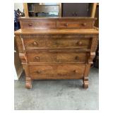 Large Wooden Dresser w/Mirror