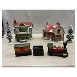 Dept. 56 Porcelain Shops, Trees & Train
