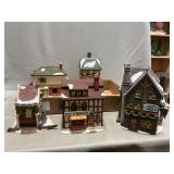 (5) Dept. 56 Porcelain Buildings