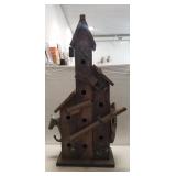 (1) Handcrafted Wooden Decorative Bird House