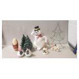 Tray Lot Of Assorted Christmas/Winter Seasonal