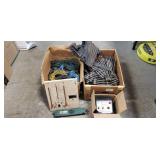 Assorted Model Train Three Rail Track, Switches,