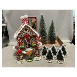 Needlepoint Gingerbread House & Accessories,