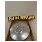 (3) VW Hbcaps, Metal Inspection Sign