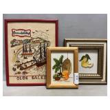 (3) Needlepoint Wall Hangers
