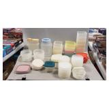 Box Of Assorted Tupperware Containers, Rubbermaid