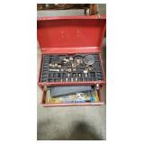 Metal Tool Box w/ Assorted Tools