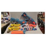 Box Lot Of Assorted Nerf Toy Guns & More