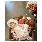 Box Lot Of Collector Dolls