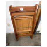 (2) Folding Wooden Chairs