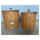 (2) Longaberger Canisters