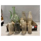 Wine Bottle With Ice Chamber, Vintage Bottles