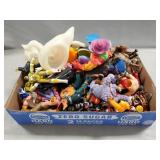 Tray Lot Of Assorted Action Figures, Toys & More
