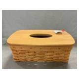 Longaberger 2001 Long Tissue Basket