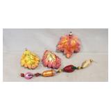 (4) Christopher Radko Glass Christmas Ornaments