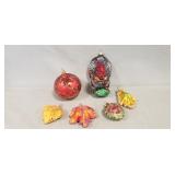 (6) Christopher Radko Glass Christmas Ornaments