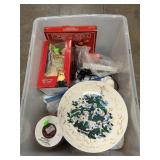 Wheeled Tote With Christmas Decor