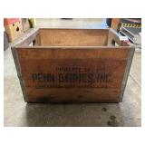 Vintage Wooden Penn Dairies Crate
