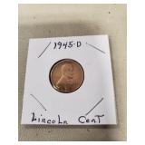 (1) U.S. 1945-D Lincoln Cent
