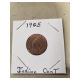 (1) U.S. 1905 Indian Head One Cent