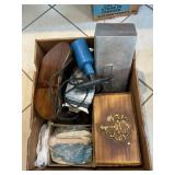 Box Lot With Jewelry Boxes, B & D Iron, Metal