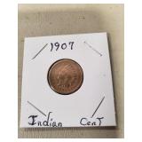 (1) U.S. 1907 Indian Head One Cent