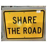 Share The Road Metal Sign