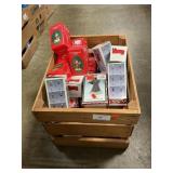 Wooden Crate Full Of Christmas Figures, Bells