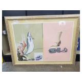(1) Large Framed Wall Art By Nelson.Robt.A.