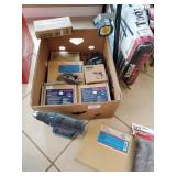 Box Lot Of Assorted Tool Parts, Bosch 12V