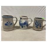 Rowe Pottery Mugs & Creamer