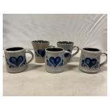 (5) Rowe Pottery Mugs