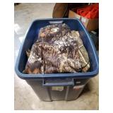 Box Of Assorted Camouflage Hunting Apparel