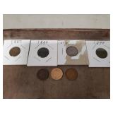 (7) U.S. Indian Head One Cent Coins