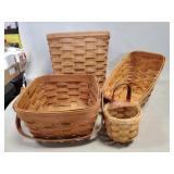 (4) Longaberger Baskets