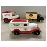 (3) Die-Cast Truck Banks