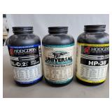 (3) Assorted Firearm Powders