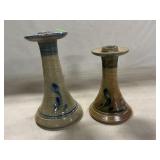 Rowe Pottery Candleholders