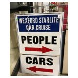 Vintage Directional Parking Sign From Wexford, PA