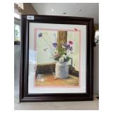 Floral WatercolorPrint, Landscape Print On Board