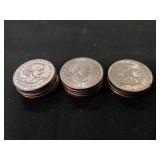 (14) U.S. Susan B. Anthony One Dollar Coins