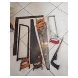 (5) Assorted Hand Saws & (1) Metal Carpentry