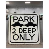 Particle Board Parking Sign