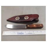 (1) Russell Knife w/ Leather Sheath