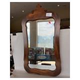 Wooden-Framed Mirror
