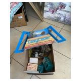 Box Lot With Easy Coper, Makita Chargers,