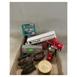 Seiko Coin Clock, Mini Sad Irons, Assorted